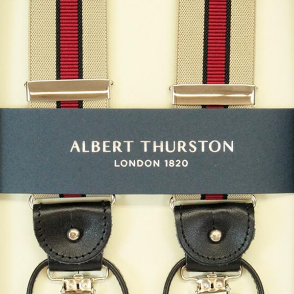 アルバートサーストン ALBERT THURSTON サスペンダー Y型 ベージュ