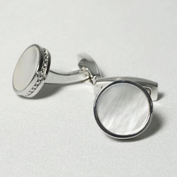 SIMON CARTER カフスボタン Charles MoP Cufflinks 白蝶貝 サイモンカーター CHARLMOP カフリンクス 英国ブランド cs617-3