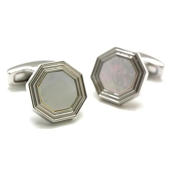 SIMON CARTER カフスボタン Monty MoP Cufflinks 白蝶貝 サイモンカーター Mother of Pearl カフリンクス 英国ブランド cs618-3