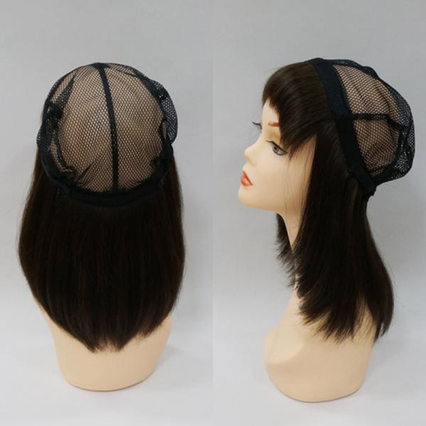 医療用ウィッグ 人毛ミックス 毛付きインナーキャップ セミロング 前髪あり NMC03 総手植え y02nmc03医療用ウィッグかつら