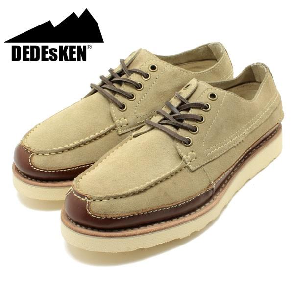 Dedes DEDEsKEN デデスケン ショートモカシンレザーシューズ ベージュ  