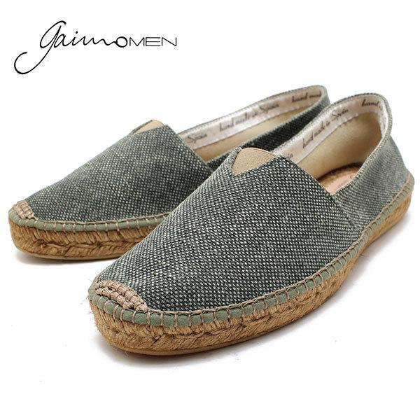 スペイン製エスパドリーユシューズ Gaimo ガイモ Barcelona キャンバススリッポン グレー エスパドリュー スペイン製 メンズ 男性用 Gaimobarcelona Relaaax 通販 Yahoo ショッピング