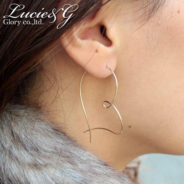 Lucie��G ���V�[�E�A���W�[ K14GF�E�n�[�g�f�U�C���t�[�v�s�A�X �yGFP-1000�z�y�S�[���h�t�B���h ���{���Y by boe �o�C�{�[�D���ȕ��ɂ��I�X�X���z