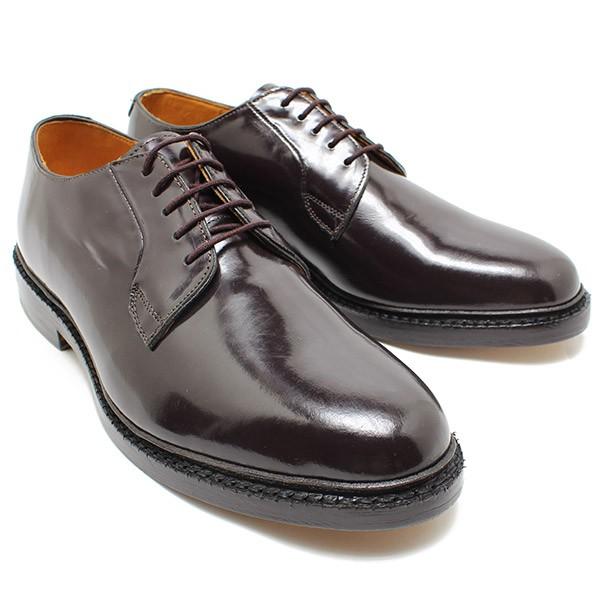 London Shoe Make 503 グッドイヤー製法外羽根プレーントゥ ブラウン