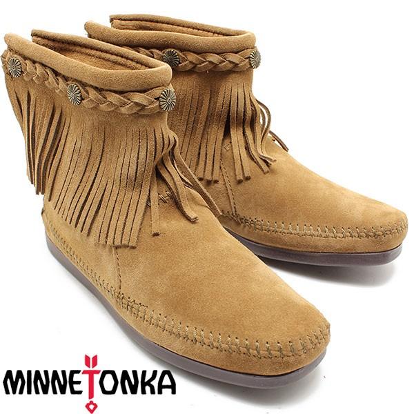 Minnetonka/ミネトンカ　正規品 HI TOP BACK ZIP BOOT　ダスティーブラウン 293 Minnetonka/ミネトンカ　 正規品/レディース/正規品/シリアル