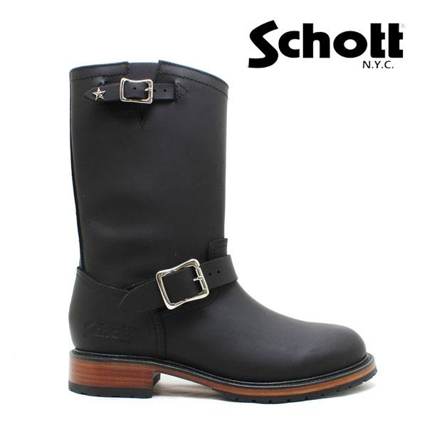 ショット Schott エンジニアブーツ Engineer boots ワンスターコレクション One Star collection “Viper Boots” ウォータープルーフ 撥水 本革 BLACK メンズ ブーツ ブラック S25500 SCHOTT（ショット） エンジニアブーツ Engineer boots ワンスター