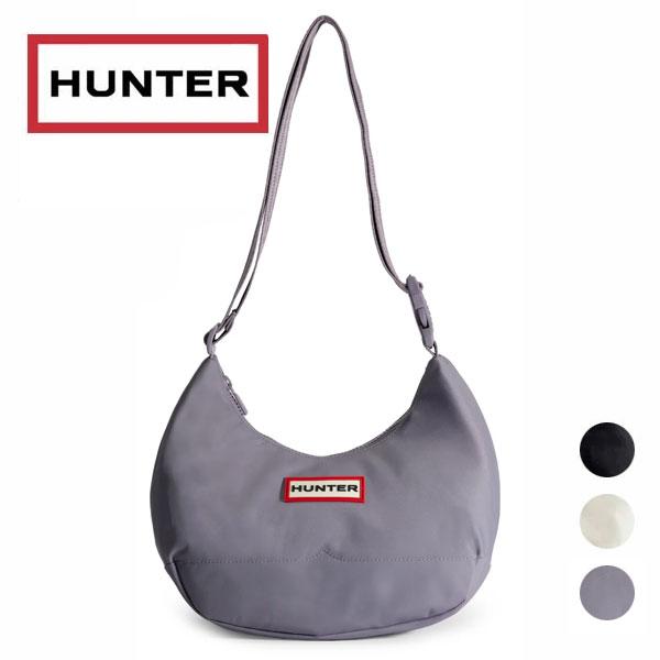 HUNTER ハンター ナイロン ミディ ホーボー 軽量 デイリー 旅行 耐久性 耐水性 ブラック ホワイト UBS3601KBM HUNTER（ハンター） ナイロン ミディ ホーボー 軽量 デイリー 旅行