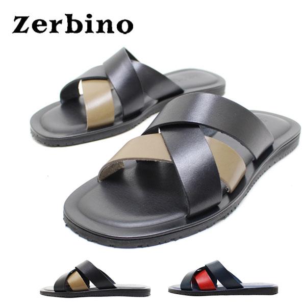 Zerbino ゼルビーノ 6377 イタリア製 本革 メンズ レザー サンダル 