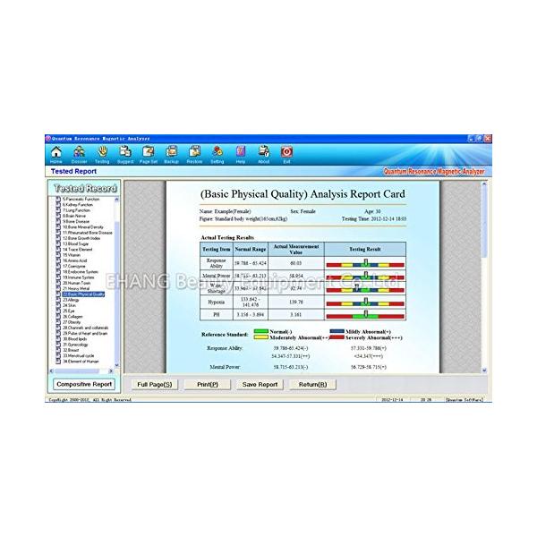 18 Newハイテク量子解析ver4 7 0量子共鳴磁気体第3世代健康アナライザ 42レポート 英語版 Sagaretxe Net