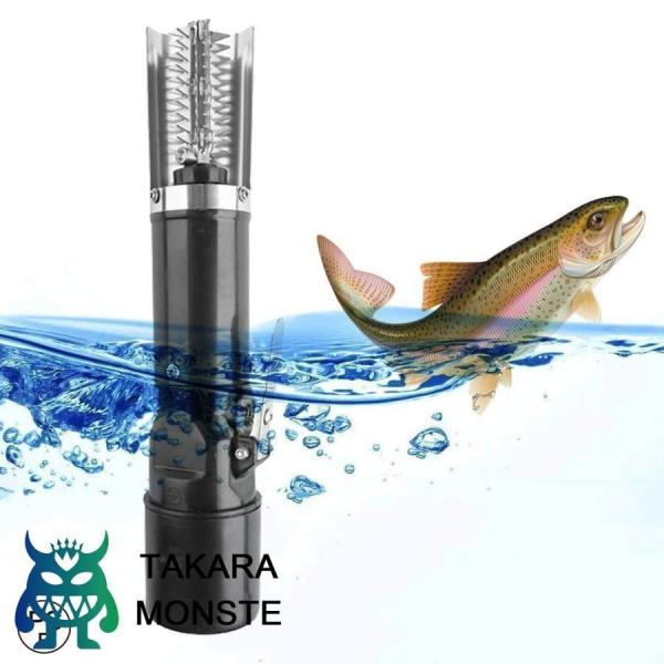 ワイヤレスうろこ取り 電動 魚の鱗とり 魚の鱗除去器 鱗発散防止 飛び散らない ステンレス銀鱗 ウロコ取り防水 高速除去 快速クリーナー
