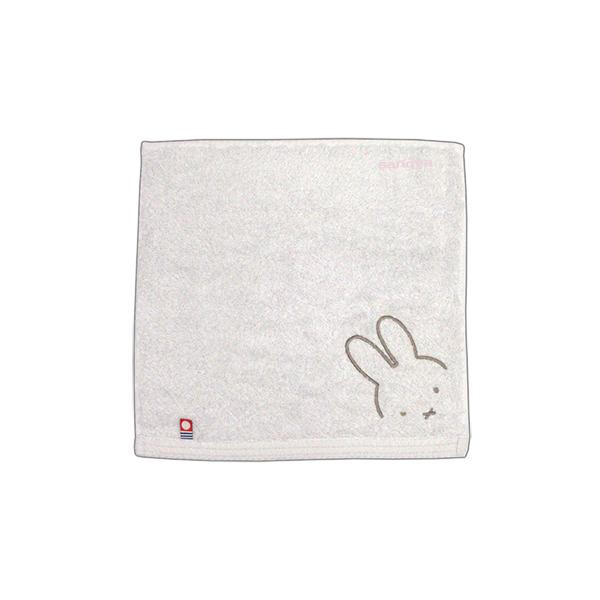 ミッフィー ミニタオル かわいい ハンカチタオル グレー 25x25cm 綿100％ 今治