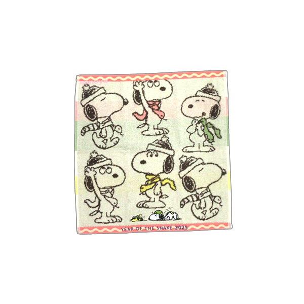 西川 ウォッシュタオル スヌーピー ハンドタオル 34x35cm 干支 綿100％