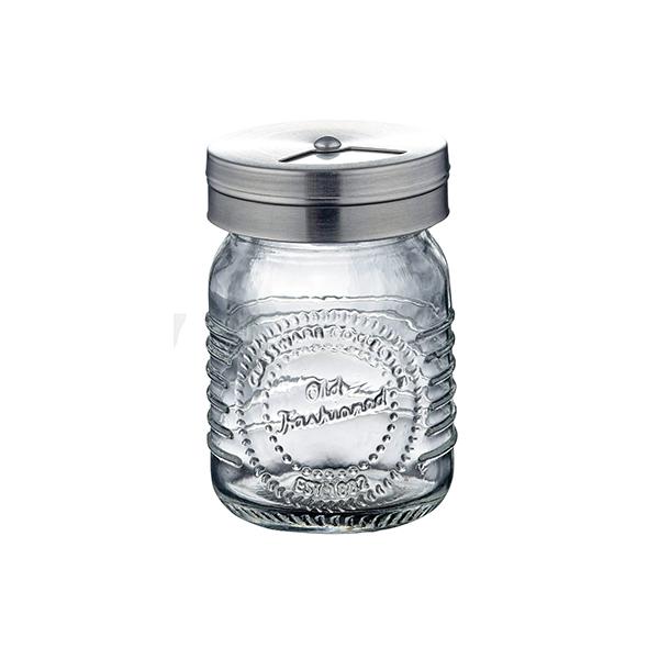 ガラス製容器にスパイスを入れてオシャレ度をアップ！[ガラス・ステンレス・ポリプロピレン]Sサイズ：50×50×78mmお問い合わせ　佐藤金属興業株式会社（SALUSセイラス）　　　　　　　新潟県燕市物流センター1丁目1番地　　　　　　　TE...