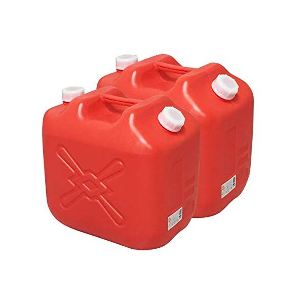 北陸土井工業 ポリタンク 灯油缶 20L 赤 2個セット | 灯油タンク ポリ缶 ポリ容器 灯油用 JISマーク 適合品 給油 ポリタンク缶 持ち運び :a-B07HRKPCJX-20230110:しろくまショップ 通販 北陸土井 灯油缶18L JISマーク付 レッド