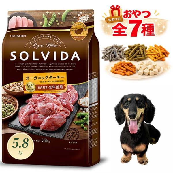 KODONAさん専用　ソルビダ5.8キロ2袋 ソルビダ グレインフリー ターキー 室内飼育全年齢対応 5.8kg ソルビダ