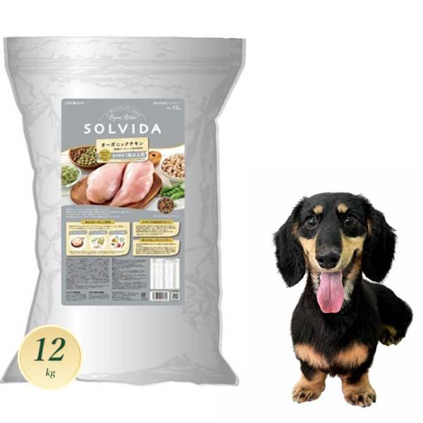 ソルビダ グレインフリー チキン 室内飼育7歳以上用 12kg シニア犬用