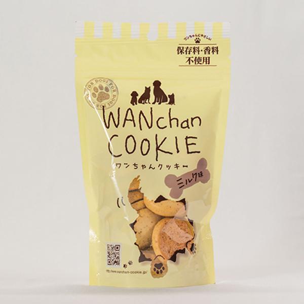 ワンちゃんクッキー スタンド袋 ミルク味 70g （犬用おやつ） 清水物産