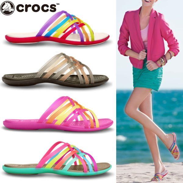 crocs huarache flip flop