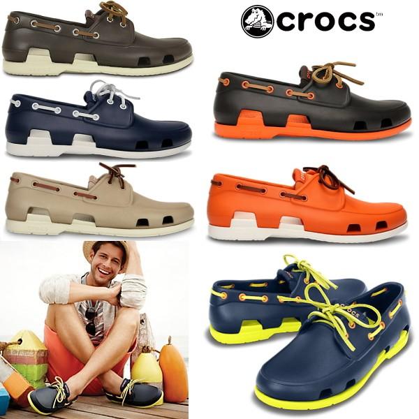 crocs beach line boat shoe