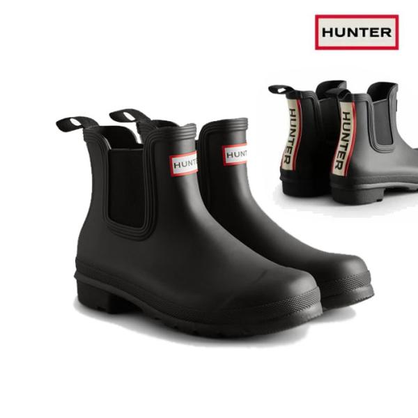 HUNTER ハンター レディース オリジナル チェルシー ロゴ バックストラップ ブーツ ORIGINAL CHELSEA LOGO BACKSTRAP WFS2354RMA レインブーツ