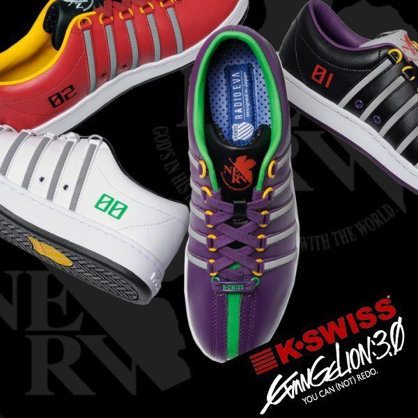 エヴァンゲリオン ケースイス スニーカー メンズ K Swiss The Classic Evangelion クラシック コラボモデル 碇シンジ 綾波レイ 惣流 アスカ ラングレー 黒 白 K Swiss Eva Reload スニーカー Sneaker メンズ 通販 Yahoo ショッピング