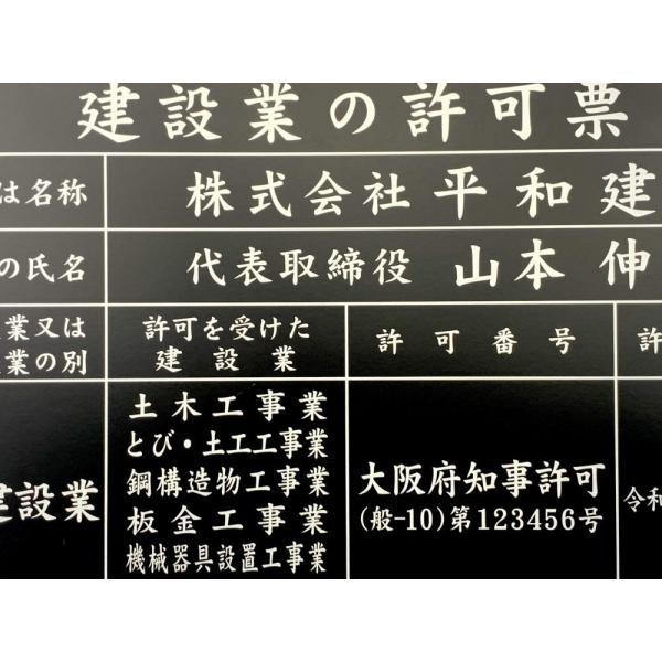 建設業の許可票 シンプルフレーム4 建設業許可看板金看板法定看板事務所票建設業許可証認額入り標識 Buyee 日本代购平台 产品购物网站大全 Buyee一站式代购