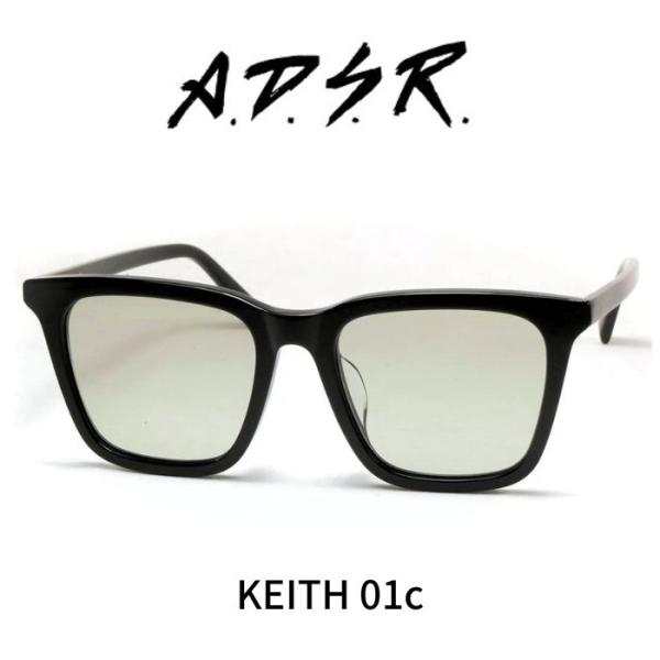 A.D.S.R. adsr サングラス KEITH キース 01 (c) ブラック グリーン