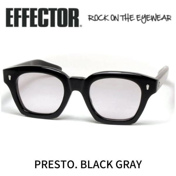 EFFECTOR PRESTO ブラック サングラス EFFECTOR エフェクター サングラス メガネ PRESTO プレスト BK