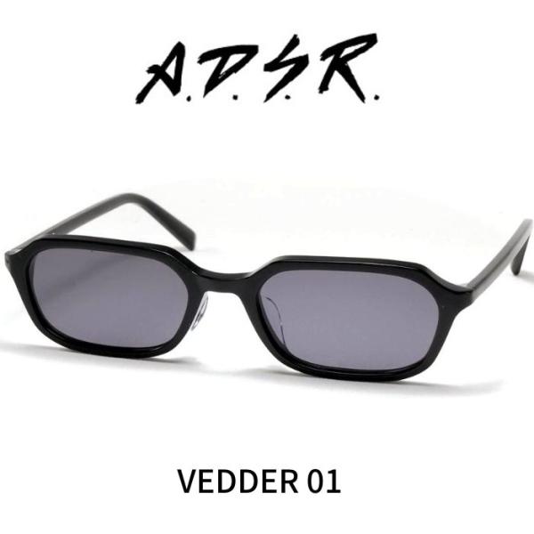 ⬛︎廃盤 A.D.S.R. BENNETT 01D サングラス adsr ADSR A.D.S.R. adsr サングラス VEDDER ヴェダー 01 (Shiny Black/ Black