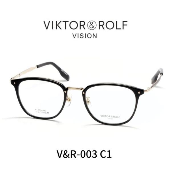 VIKTOR&ROLF メガネ ビクターアンドロルフ VIKTOR &ROLF 眼鏡 メガネ VR-003 COL1 ブラック