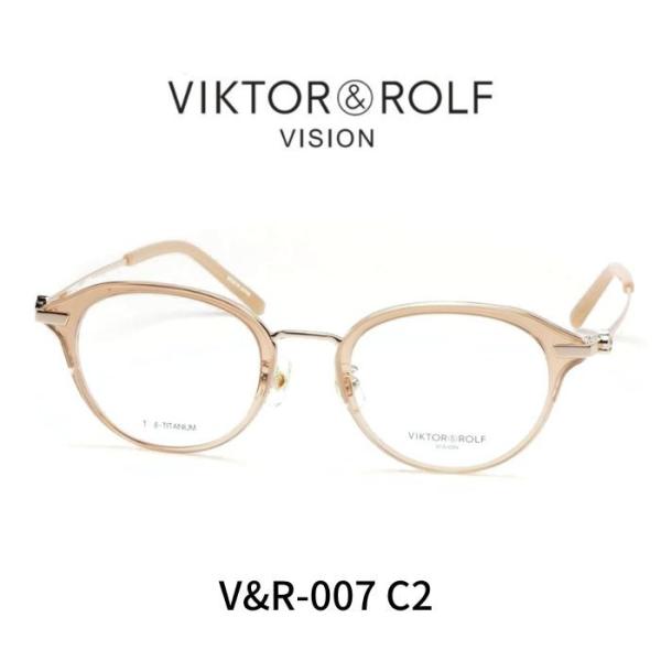 ビクターアンドロルフ VIKTOR &ROLF 眼鏡 メガネ VR-007 COL2 ベージュ