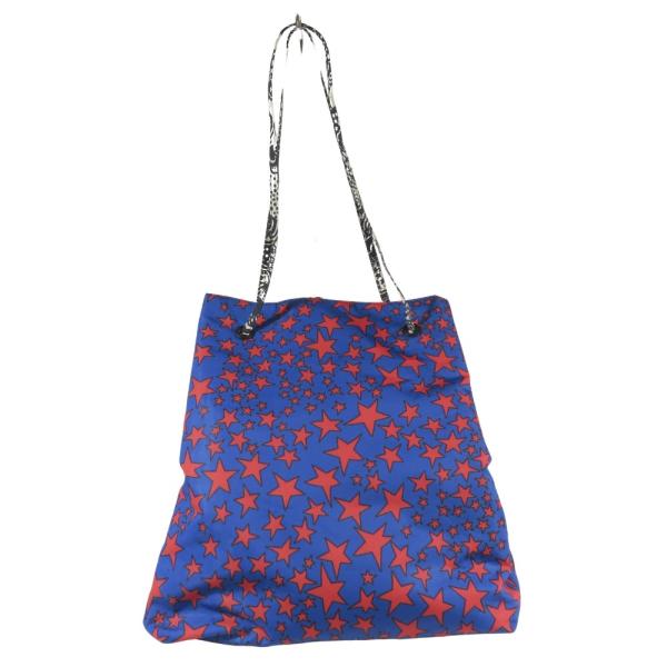 美品 MARC JACOBS マークジェイコブス ポリエステル ２way トートーバッグ ショルダーバッグ 星 ドット 巾着 マルチカラー メンズ レディース 古着 中古