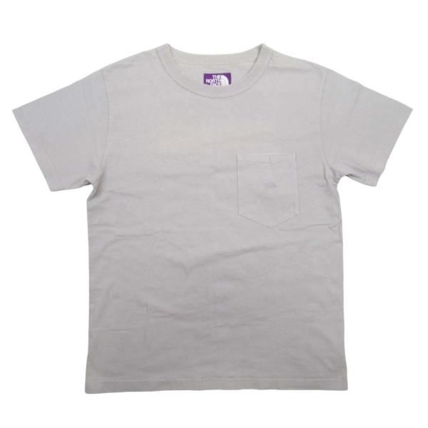 良品 THE NORTH FACE PURPLE LABEL ザノースフェイスパープルレーベル NT3103N 7oz H/S Pocket Tee Tシャツ S グレー レディース 古着 中古