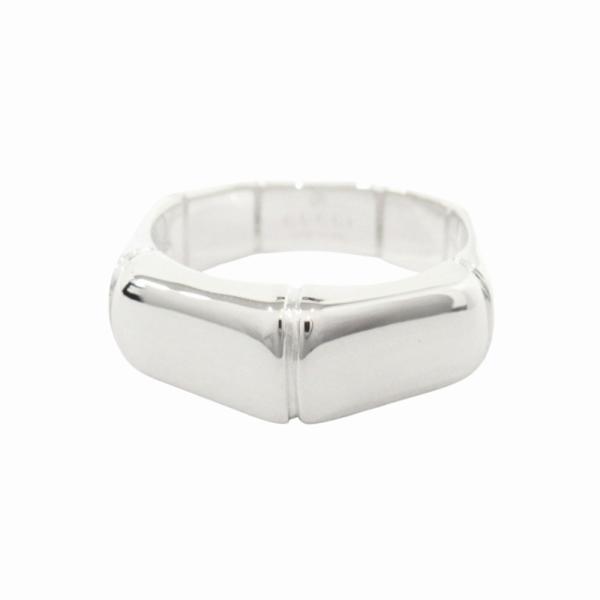 新品同様 GUCCI グッチ 新品仕上げ済 バンブー リング 指輪 アクセサリー ジュエリー SV925 アーカイブ サイズ11 約11号 シルバー メンズ レディース 古着 中古