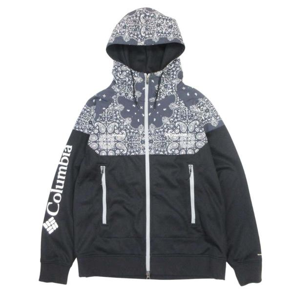 美品 Columbia コロンビア Kinetics キネティクス ペイズリー柄 マウンテンパーカー ジャケット ブルゾン L 黒 ブラック グレー メンズ 古着 中古 USED Columbia（コロンビア） 美品 Kinetics キネティクス ペイズリー柄