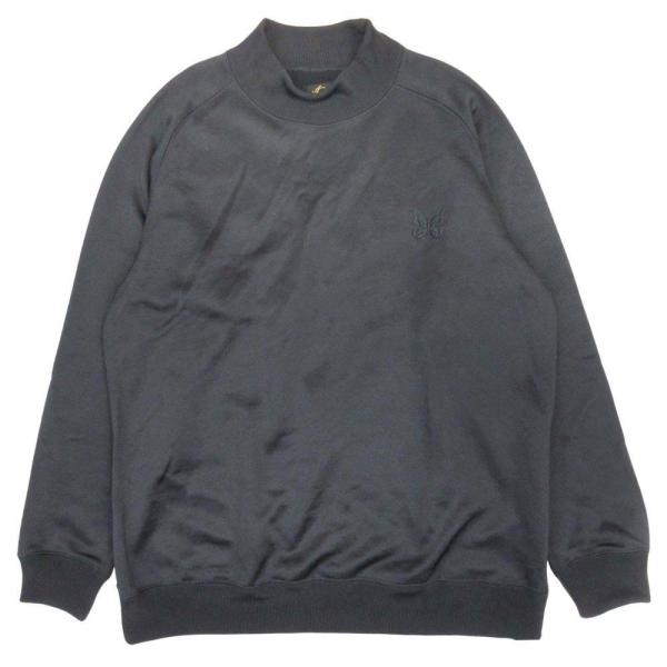 【即完売モデル】ニードルスneedles☆モックネックロンt パピヨン刺繍ロゴ Needles（ニードルス） 美品 24aw L/S Mock Neck T パピヨン刺繍 T