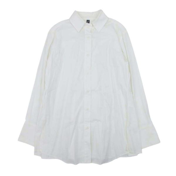 良品 YASUTOSHI EZUMI ヤストシエズミ バックプリーツ シャツ ブラウス カットソー 長袖 トップス M オフホワイト レディース 古着 中古