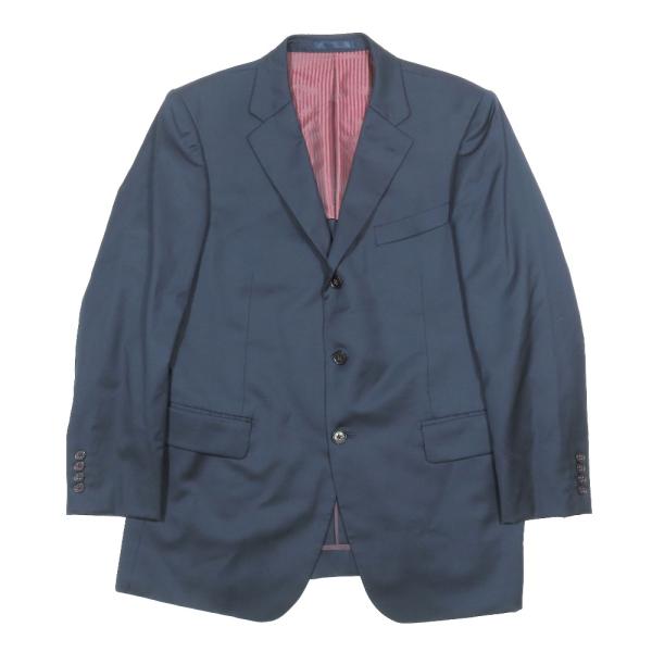 美品 Loro Piana ロロピアーナ super 130's テーラードジャケット ブレザー ウール 背抜き 3B サイドベンツ スーツ ネイビー メンズ 古着 中古 USED Loro Piana（ロロピアーナ） 美品 super 130's テーラードジャケット