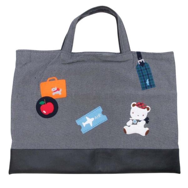 美品 Familiar ファミリア 25aw デニムバッグ Bon voyage レッスン