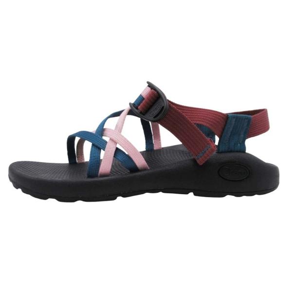 良品 Chaco チャコ ジャーナルスタンダード別注 ZX/1 サンダル シューズ ストラップ 24cm ピンク ブルー ワインレッド レディース 古着 中古