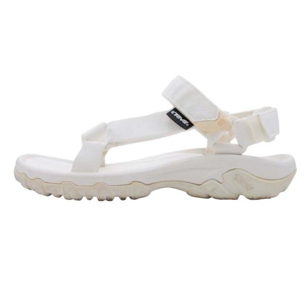 良品 Teva テバ HURRICANE XLT スポーツサンダル フラット ベルクロ ストラップ シューズ 靴 7/24.0 白 ホワイト レディース 古着 中古