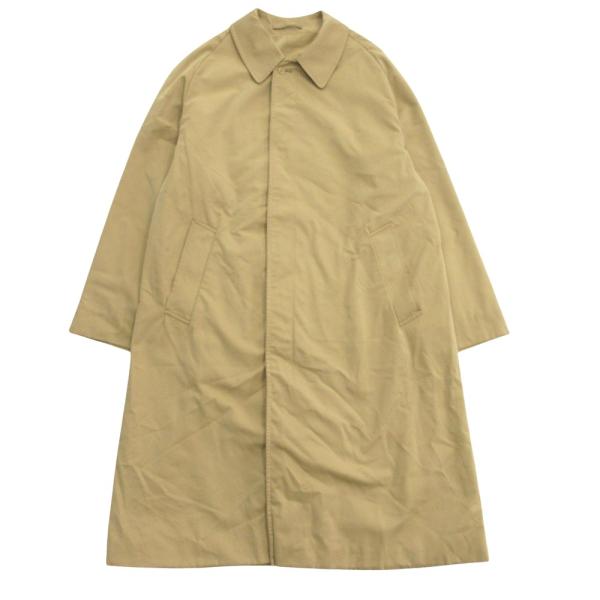 Aquascutum アクアスキュータム 70's 80's 一枚袖 バルマカーン コート ジャケット ステンカラー ヴィンテージ ベージュ メンズ 古着 中古 USED Aquascutum（アクアスキュータム） 70's 80's 一枚袖 バルマカーン