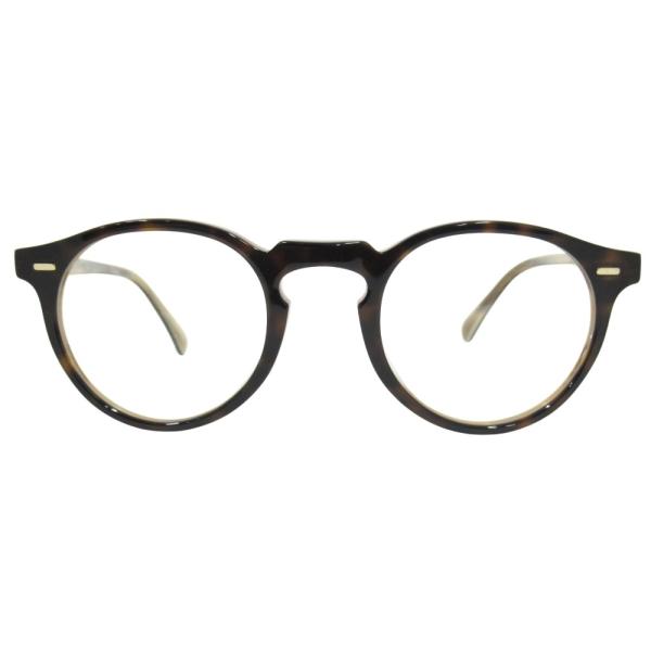 未使用 OLIVER PEOPLES オリバーピープルズ Gregory Peck グレゴリーペック メガネ めがね サイズ47□23-150 茶 ブラウン メンズ レディース 古着 中古