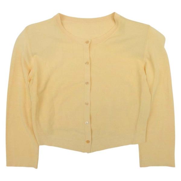 フォクシーニューヨーク　アッパースタンダードカーディガン　イエロー　38 FOXEY NEW YORK 美品 フォクシー ニューヨーク 15ss Cardigan Upper