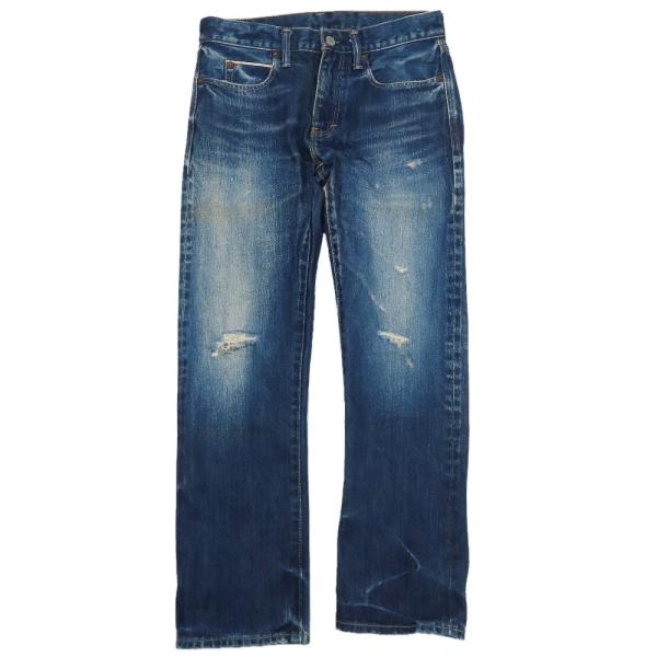 URBAN RESEARCH  アーバンリサーチ DENIMADE. セルヴィッジデニムパンツ ジーンズ ユーズド加工 ダメージ加工 29 ブルー メンズ 古着 中古
