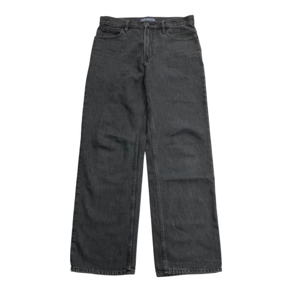 美品 UNIQLO ユニクロ J.W.Anderson. ジェイダブリューアンダーソン 25aw ストレート デニム パンツ ジーンズ W31 黒 ブラック メンズ 古着 中古