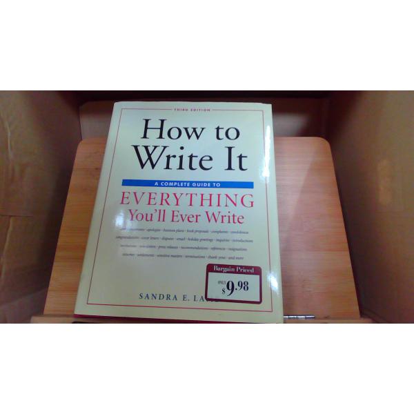 How to Write It
