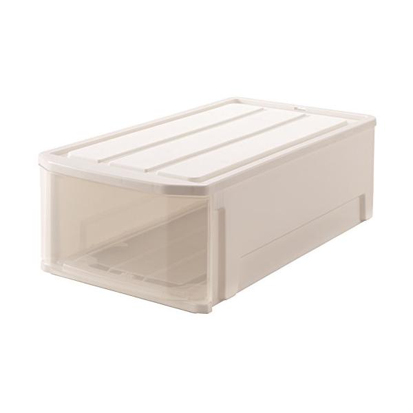 他サイト： 天馬 前面から中身が見えやすい押し入れ収納ケース フェミーネケース 74浅型 引き出し 前に倒れるのを防止する機能付き衣装ケース 収納ボックスの商品画像