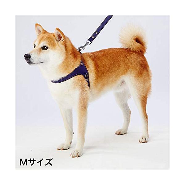 ペティオ (Petio) Porta ポルタ ソフトレザーベストハーネス ネイビー 犬 M サイズ
