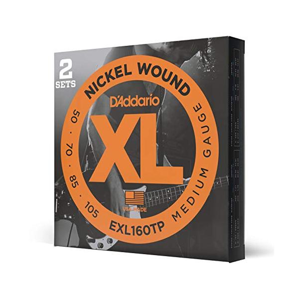 D'Addario ダダリオ ベース弦 ニッケル Long Scale .050-.105 EXL160TP 2setパ